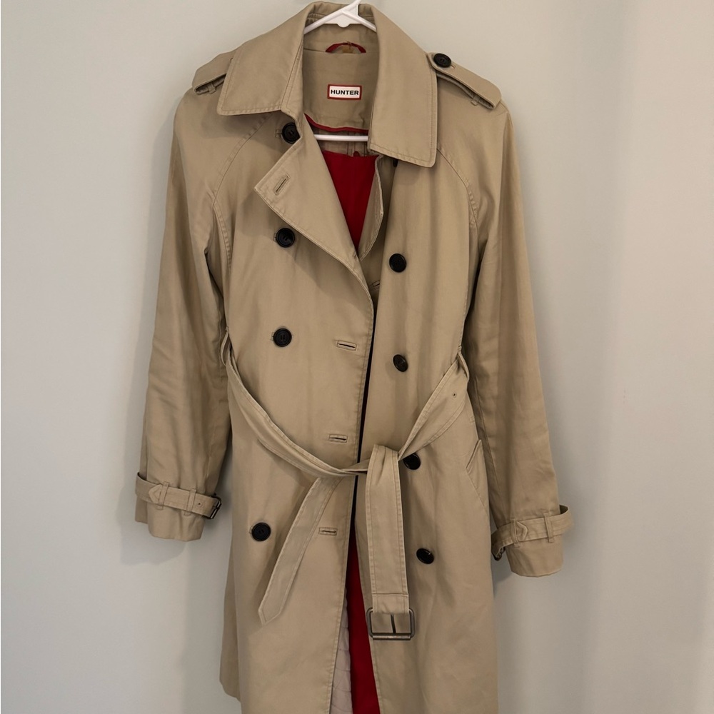 Hunter Beige Trench Coat with Belt